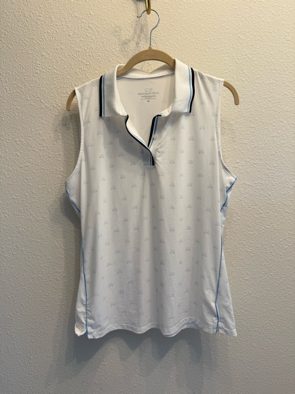 Vineyard Vines Performance Micro Cart Sleeveless Golf Polo – Women’s Medium